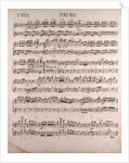 Handwritten sheet music by Anonymous
