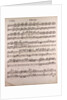 Handwritten sheet music by Anonymous