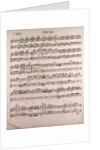Handwritten sheet music by Anonymous