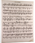 Handwritten sheet music by Anonymous