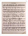 Handwritten sheet music by Anonymous