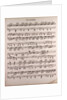 Handwritten sheet music by Anonymous