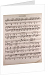 Handwritten sheet music by Anonymous