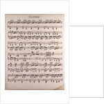 Handwritten sheet music by Anonymous