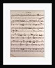 Handwritten sheet music by Anonymous