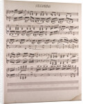Handwritten sheet music by Anonymous