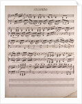 Handwritten sheet music by Anonymous