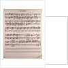 Handwritten sheet music by Anonymous