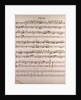 Handwritten sheet music by Anonymous