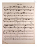 Handwritten sheet music by Anonymous