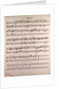 Handwritten sheet music by Anonymous