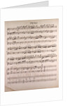 Handwritten sheet music by Anonymous