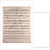 Handwritten sheet music by Anonymous