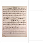 Handwritten sheet music by Anonymous