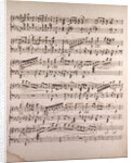 Handwritten sheet music by Anonymous