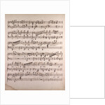 Handwritten sheet music by Anonymous
