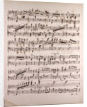 Handwritten sheet music by Anonymous