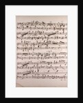 Handwritten sheet music by Anonymous
