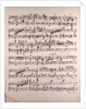 Handwritten sheet music by Anonymous