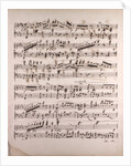Handwritten sheet music by Anonymous