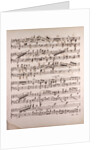 Handwritten sheet music by Anonymous