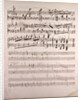 Handwritten sheet music by Anonymous