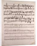 Handwritten sheet music by Anonymous