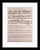 Handwritten sheet music by Anonymous
