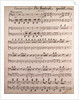 Ouverture of the Opera Die Montecchi and apuletti from Bellini, handwritten sheet music by Anonymous