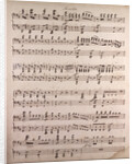 Handwritten sheet music by Anonymous