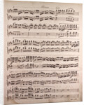 Handwritten sheet music by Anonymous