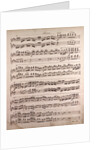 Handwritten sheet music by Anonymous