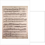 Handwritten sheet music by Anonymous