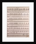 Handwritten sheet music by Anonymous