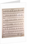Handwritten sheet music by Anonymous
