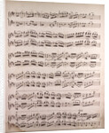Handwritten sheet music by Anonymous