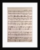 Handwritten sheet music by Anonymous