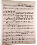 Handwritten sheet music by Anonymous