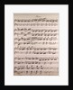 Handwritten sheet music by Anonymous