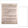 Handwritten sheet music by Anonymous