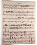 Handwritten sheet music by Anonymous