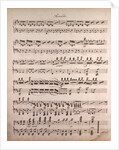Handwritten sheet music by Anonymous
