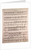 Handwritten sheet music by Anonymous
