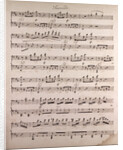 Handwritten sheet music by Anonymous