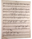 Handwritten sheet music by Anonymous