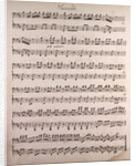 Handwritten sheet music by Anonymous