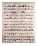Handwritten sheet music by Anonymous