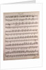 Handwritten sheet music by Anonymous