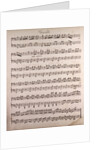 Handwritten sheet music by Anonymous