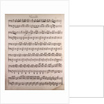Handwritten sheet music by Anonymous